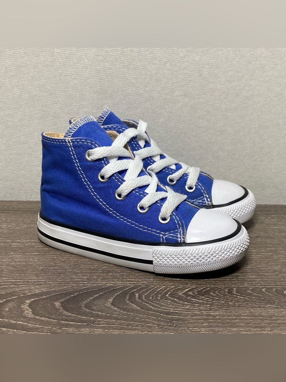 CONVERSE Kids Chuck Taylor Blue All-Star High Top Shoes Size 7